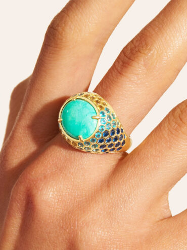 Bague Tortue Turquoise