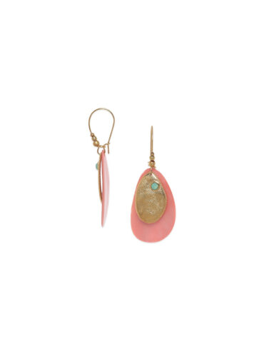 Boucles d'oreilles Nymphéa rose