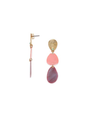 Boucles d'oreilles pendantes Lilas