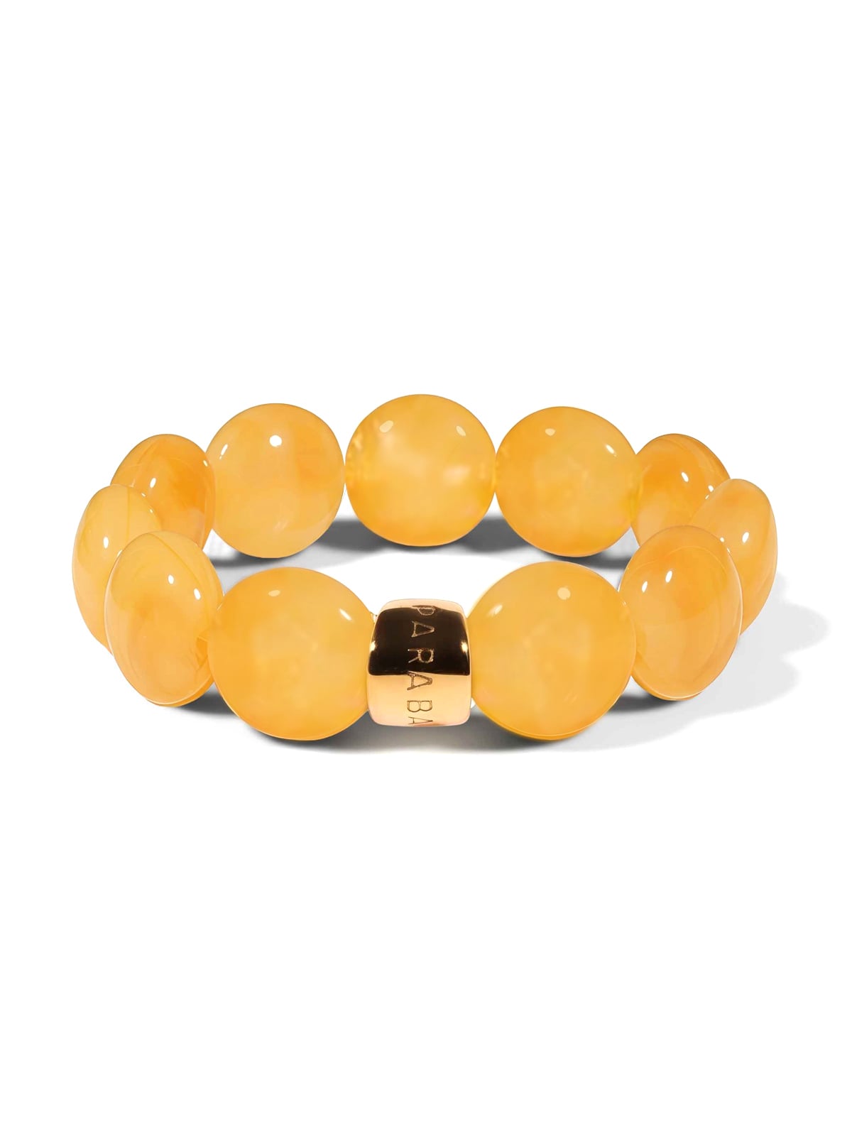 Bracelet Bombom Miel 1 Bracelet bombom miel (jaune foncé ambré)
