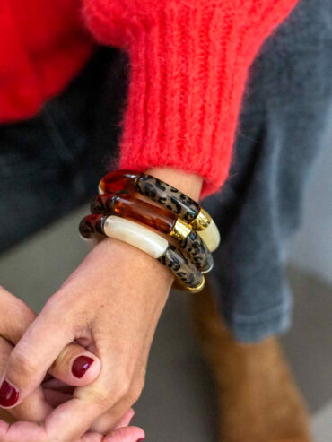 Bracelet Pipoca Feli ambré