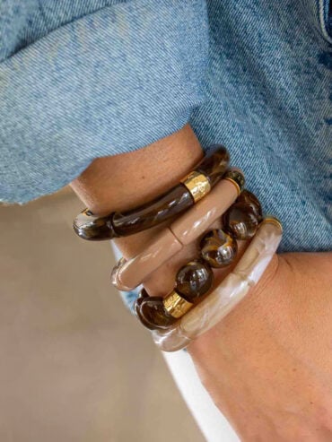 Bracelet Bombom Cacao marron