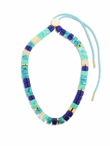 Collier Praia bleu azur Parabaya - modèle Azul mix