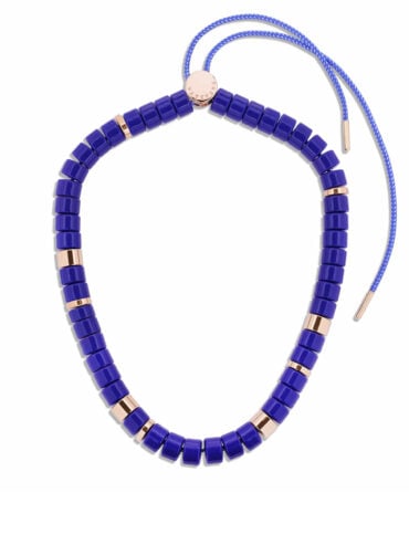Collier Praia bleu cobalt présentation - parabaya
