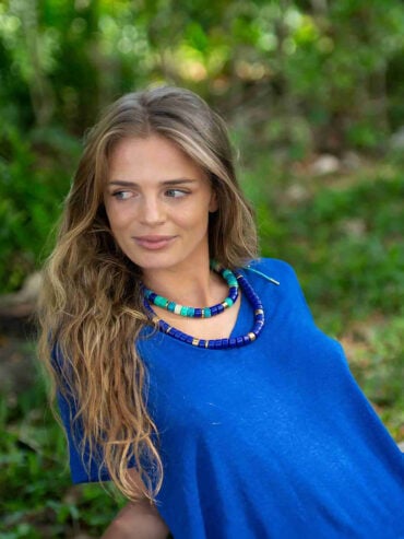 Collier Praia Bleu Cobalt