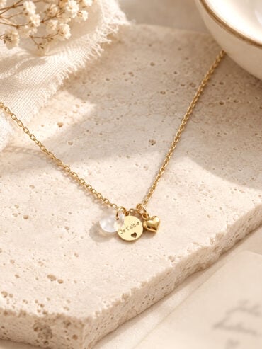 Collier médaille Je t'aime