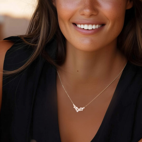 Collier plaqué or scintillant Annecy - femme