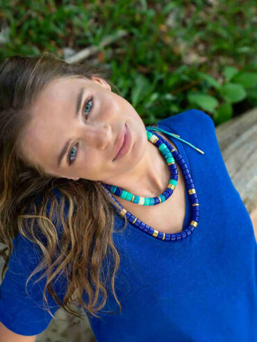 Collier Praia Azul mix