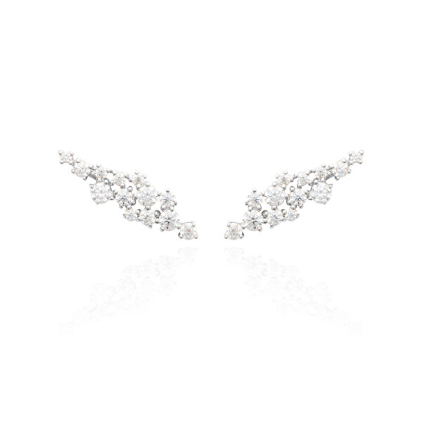 Contours d'oreilles argent étoile filante - présentation