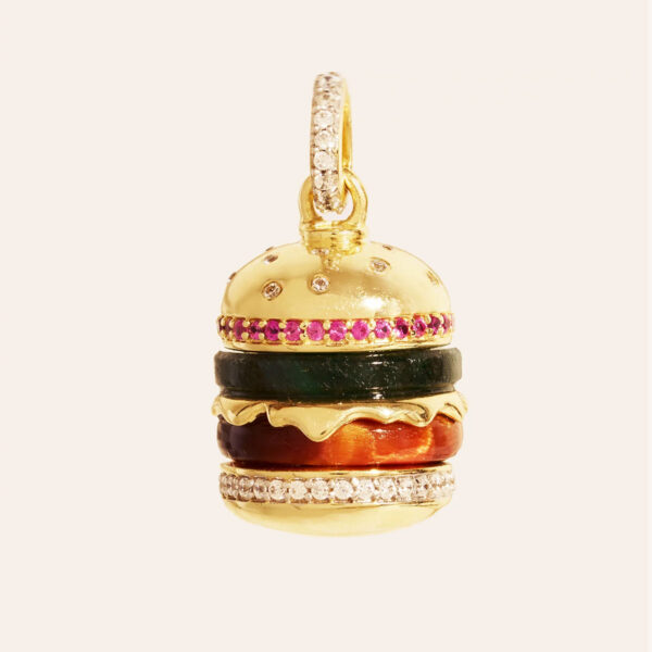 pendentif burger - collection toteme