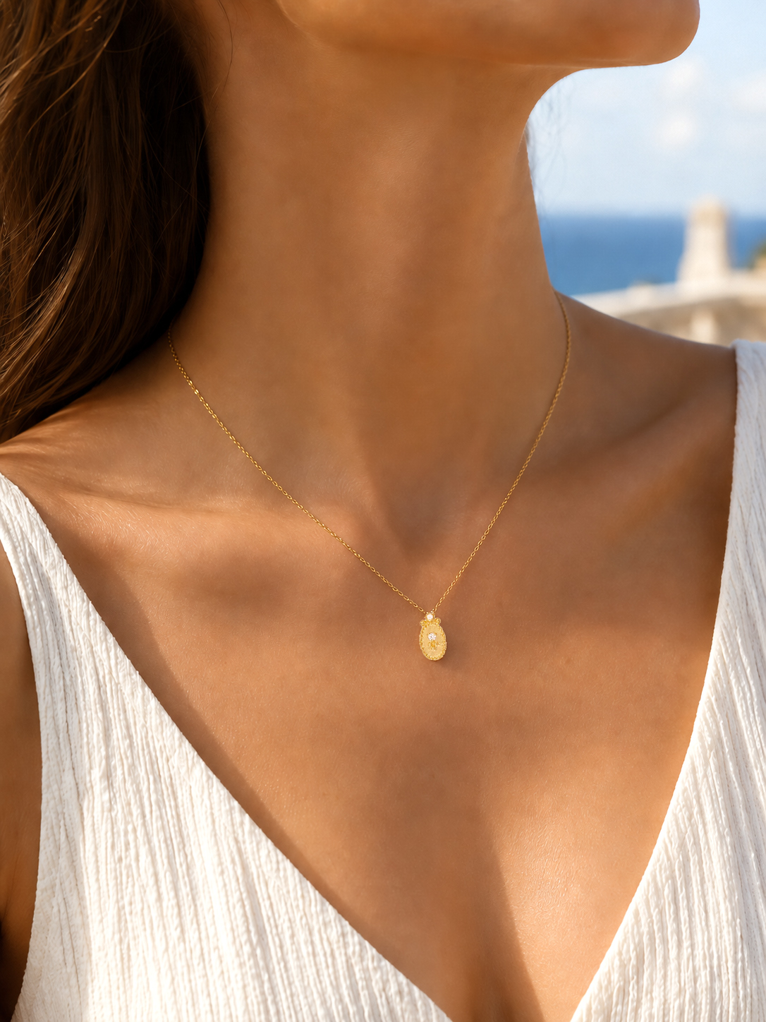 Petit collier Paolina 1 Petit collier fin paolina - femme