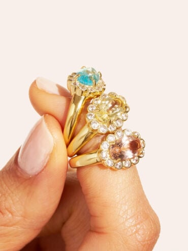 Pinky ring rose Soleil Sauvage