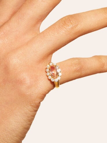 Pinky ring rose Soleil Sauvage