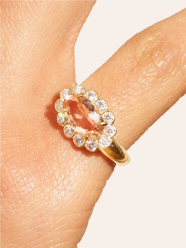 Pinky ring rose Soleil Sauvage