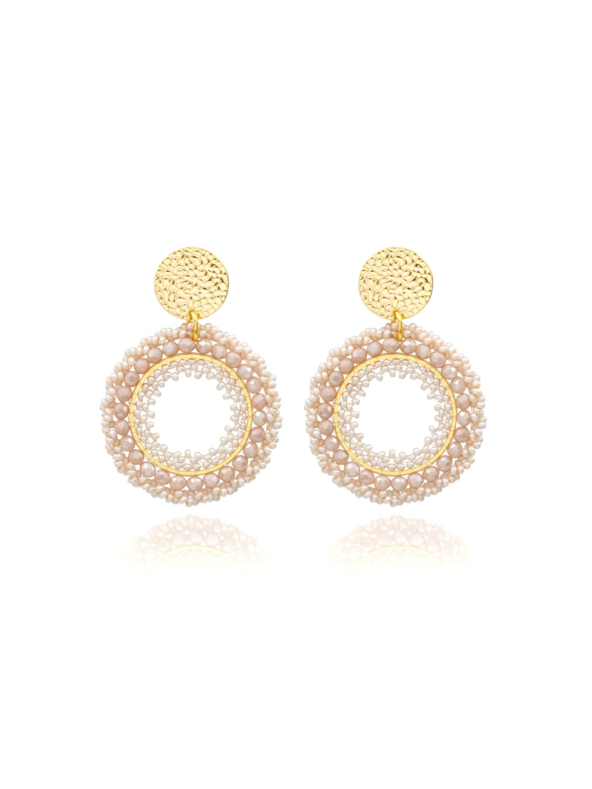 Boucles d'oreilles Atacama Sable 1 Boucles atacama blanc sable