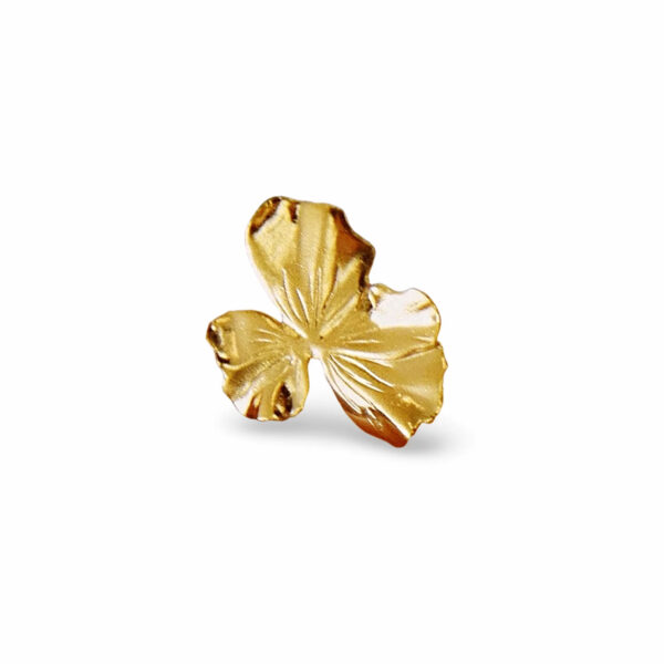 Bague d'oreille fleur dorée ERESOS présentation