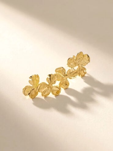 Bague d'oreille fleurs Fara