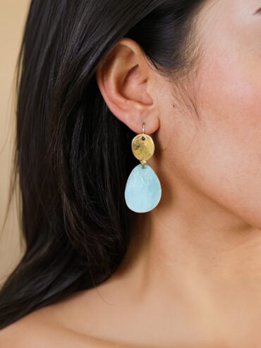 Boucles d'oreilles Naïa bleu