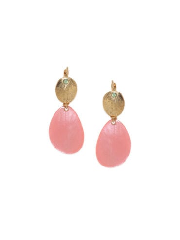 Les 10 tendances bijoux fantaisie de l'été 2024 40 Boucles d'oreilles Naïa rose présentation