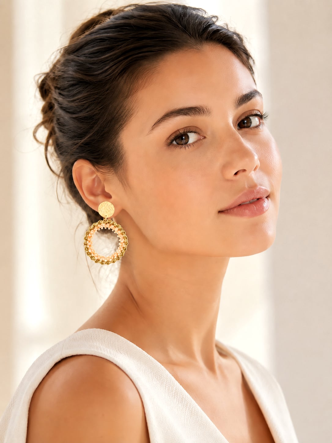 Boucles d'oreilles Maxi Aphrodite - Doré 1 Boucles d'oreilles aphrodite dorées femme
