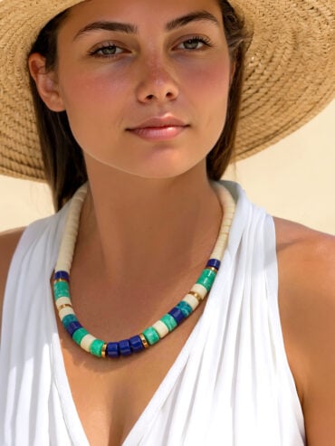 Collier Praia Azul Ivoire