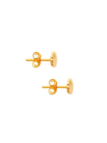 Mini Puces d'oreilles coquillage doré Cala