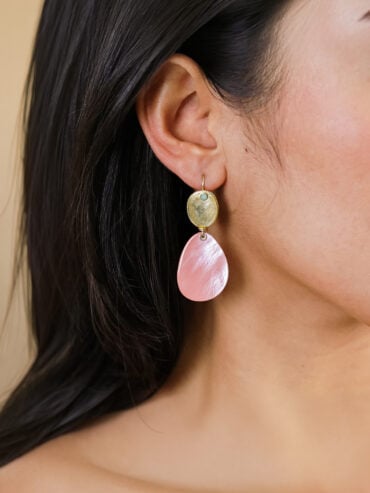 Boucles d'oreilles Naïa rose