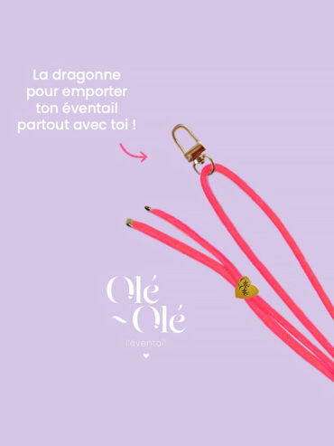 La dragonne d'éventail : Rose