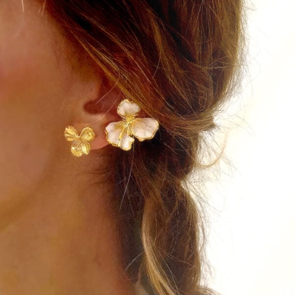 Bague d'oreille nemesis medium emaillée femme - zoom