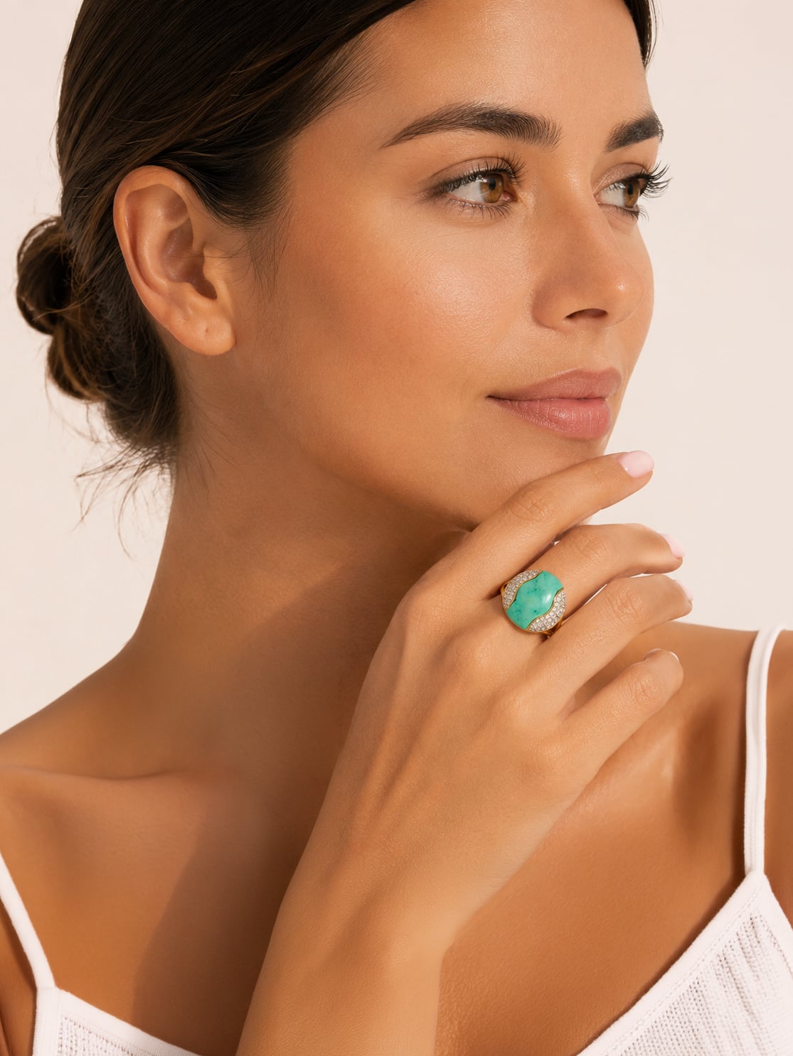 Bague Vertige Turquoise 1 Bague vertige turquoise femme été