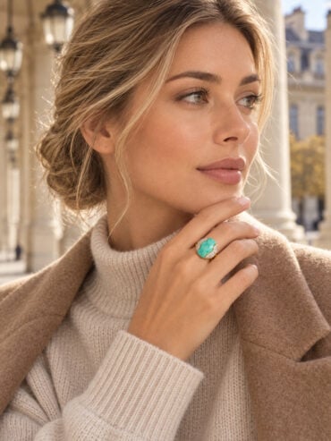 Bague vertige turquoise femme paris