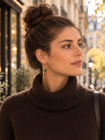Mono Boucle Cosmic vert émeraude