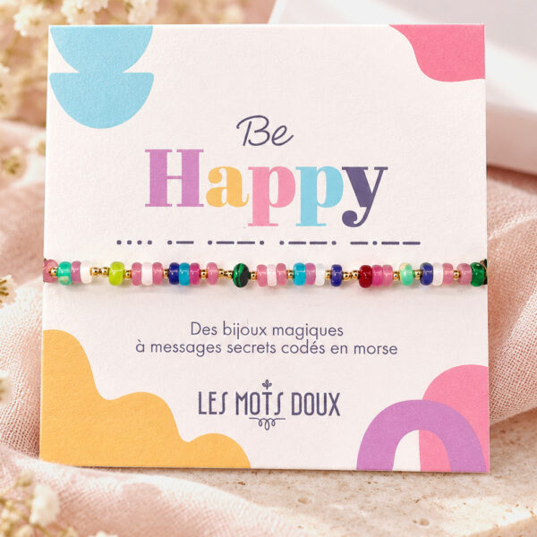 Bracelet gemmes be happy