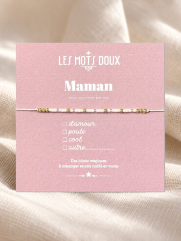 Bracelet Maman code morse