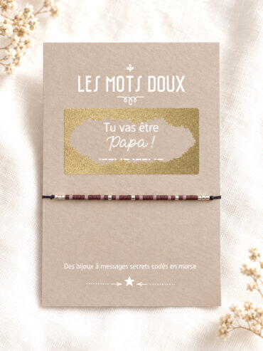 Bijoux Noël 101 Bracelet tu vas être papa - message surprise