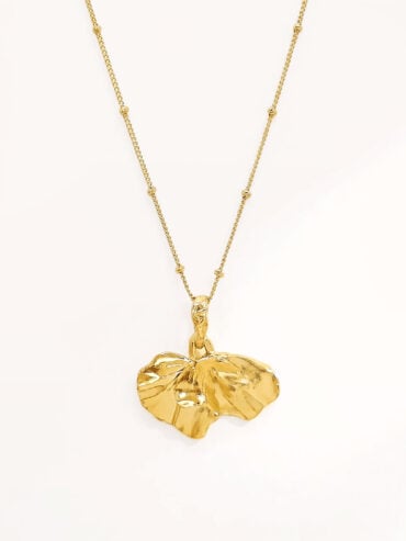Collier fleur dorée Halki
