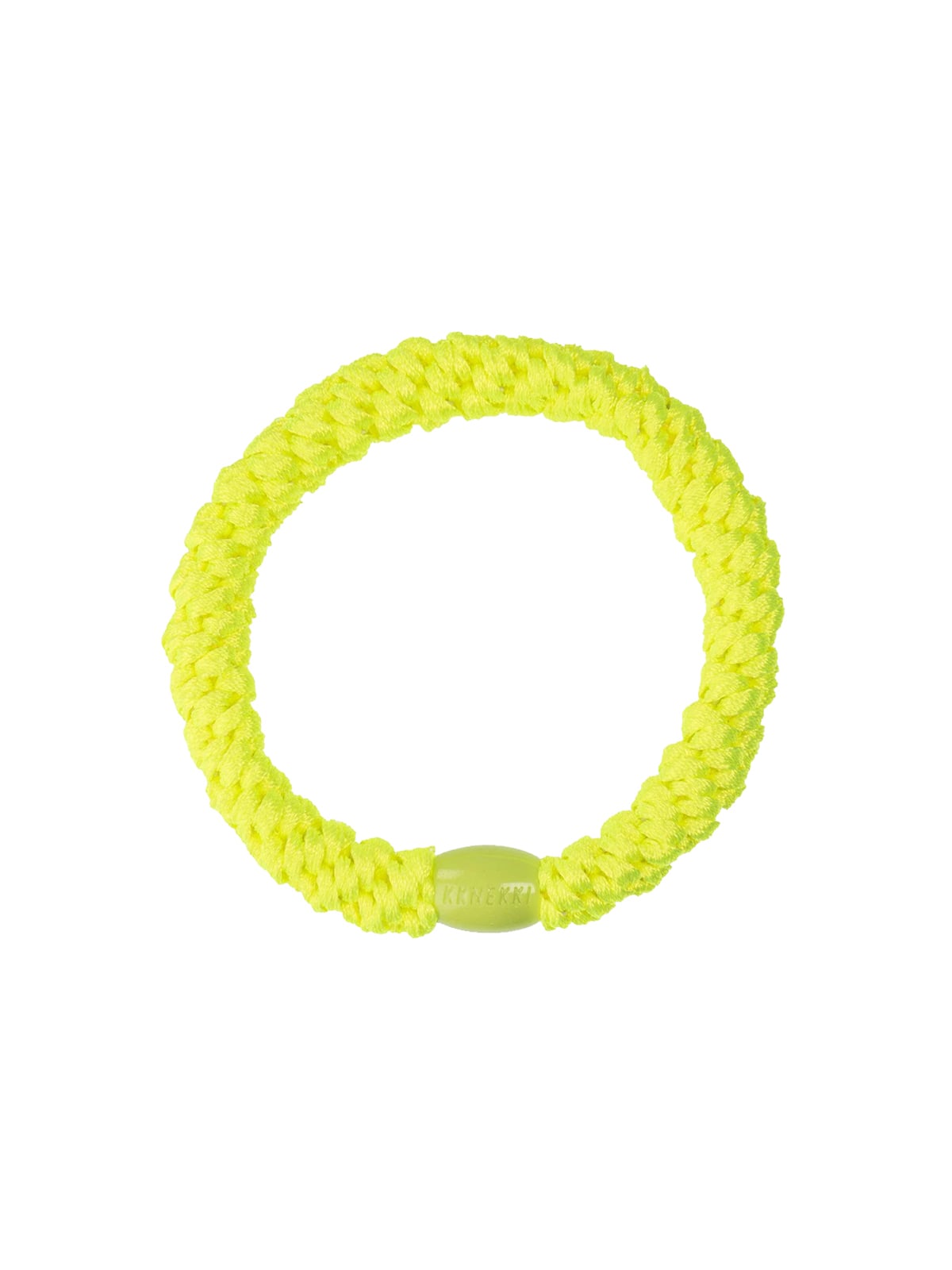 Bijoux Noël 123 Elastique Kknekki néon yellow - chouchou jaune fluo