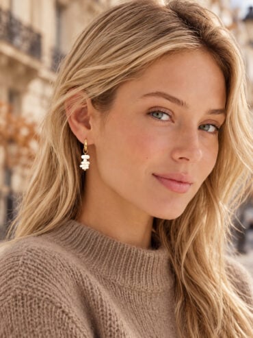 Mono boucle gri-gri kim blanc femme