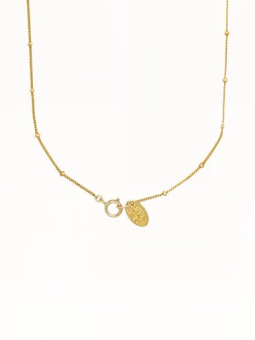 Collier fleur dorée Halki