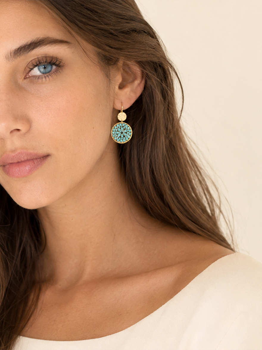 Boucles d'oreilles Paradis Crystalline 2 Boucles d'oreilles paradis crystalline femme zoom