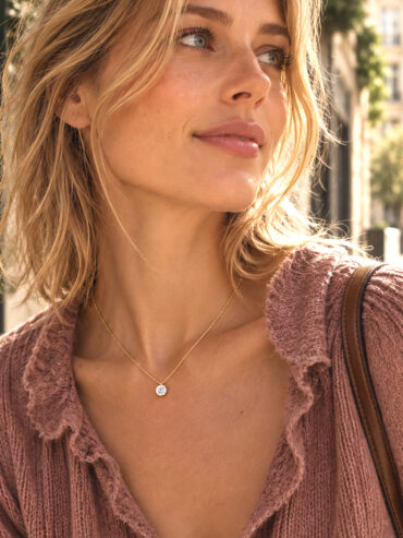 Collier fin solitaire Méribel - paris
