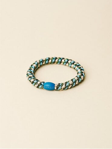 Elastique bracelet Kknekki Mix bleu vert Nature Glitter