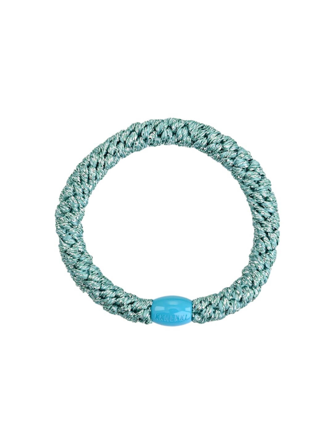Elastique bracelet Kknekki Vert argenté Glitter