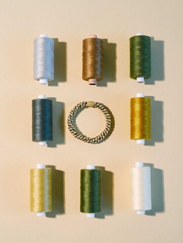 Elastique bracelet Kknekki Mix Beige Vert Pinède