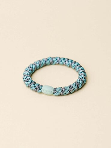 Elastique bracelet Kknekki Mix Gris acier bleuté Glitter