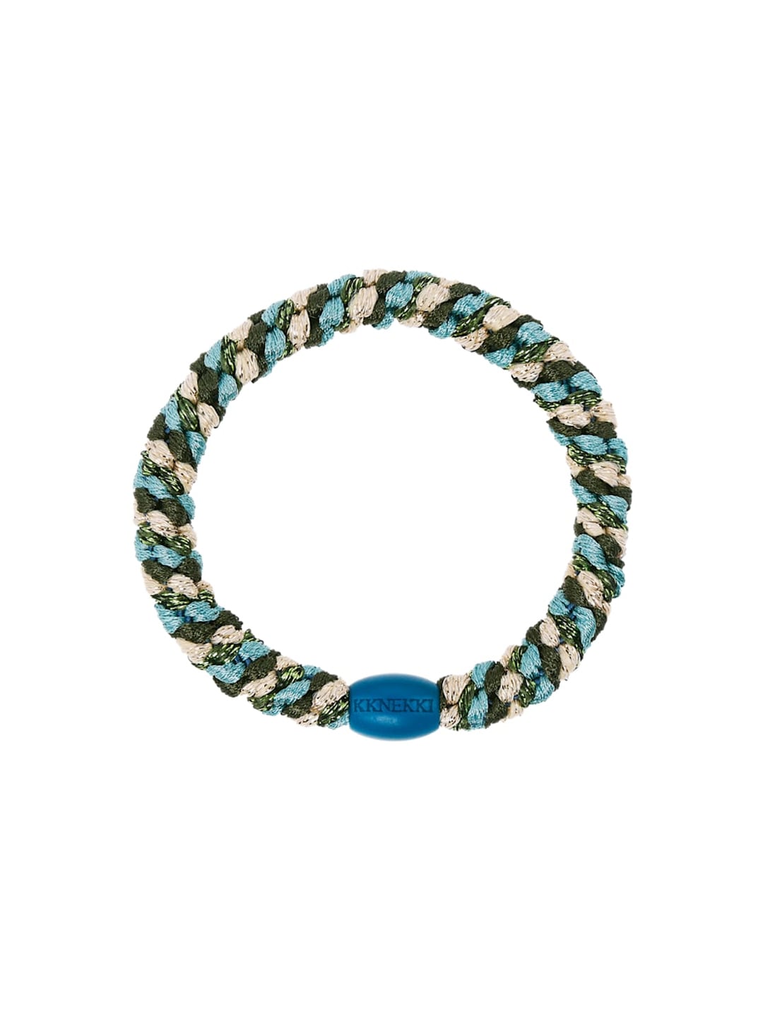 Elastique bracelet Kknekki Mix bleu vert Nature Glitter 1 Elastique bracelet kknekki Mix bleu vert nature glitter - pour cheveux et poignet