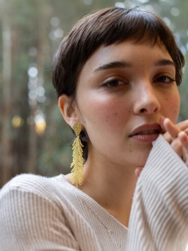 Boucles d'oreilles Envol Camomille