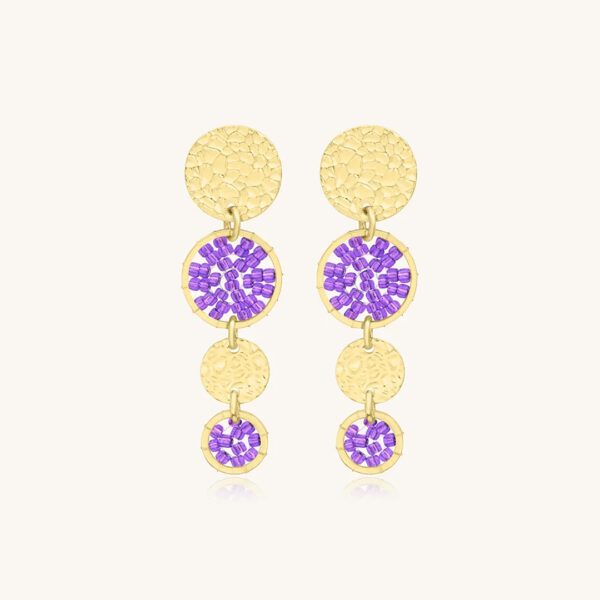 Boucles d'oreilles Mini Lupin ultra violet - boucles d'oreilles pendantes