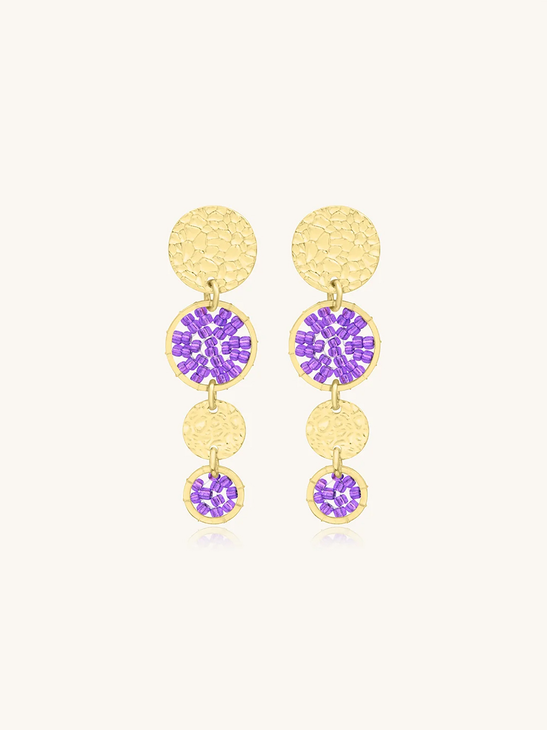 Boucles d'oreilles Mini Lupin Ultra violet 1 Boucles d'oreilles Mini Lupin ultra violet - boucles d'oreilles pendantes