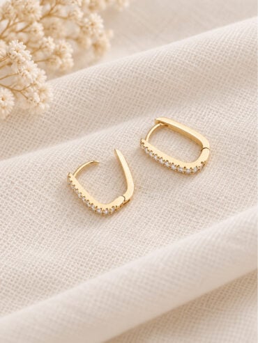 Boucles d'oreilles plaqué or Taha'a